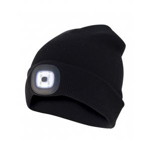 CAPPELLINO IN STOFFA CON LUCE - NERO