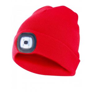 CAPPELLINO IN STOFFA CON LUCE - ROSSO                       