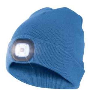 CAPPELLINO IN STOFFA CON LUCE - BLU CHIARO