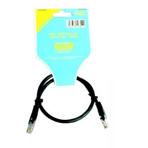 CAVO RETE RJ45 UTP 0,5MT NERO                               