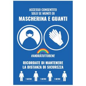 ADESIVO *mascherina e guanti*                               