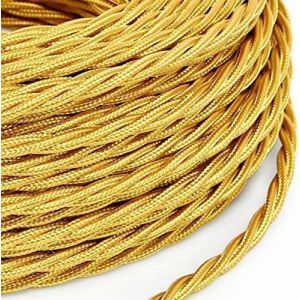 TRECCIOLA 2X0,75 TESS. NOCE630 ORO