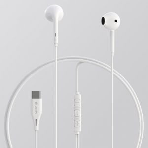 AURICOLARI A3 DIGITALI CON FILO TIPO-C - BIANCHI