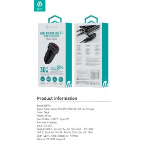 CARICA DA AUTO SUPER RAPIDO 30W 2OUT