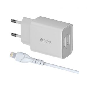 SUIT CARICA BATTERIA 2,4A 2OUT CAVO USB A LIGHTNING APPLE