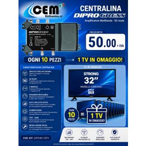 KIT :10 PZ DPHM3145+TV32'' STRONG