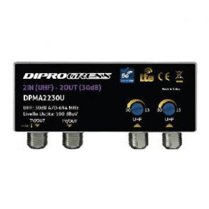 AMPLIFIC.PALO 2 IN UHF - 2 OUT 30dB filtro 5G