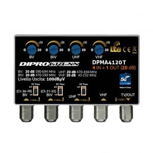 AMPLIFICATORE DA PALO 4ING. 20DB - 5G