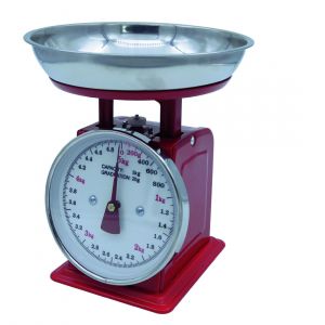 BILANCIA DA CUCINA MECCANICA ROSSA