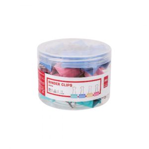 DOUBLE CLIPS 33MM COLORI ASSORTITI PASTELLO 24PZ