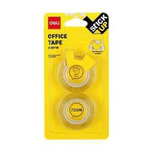 BLISTER 2 NASTRI ADESIVI 18mmX18MT DELI