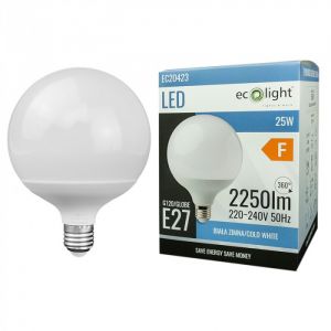 LAMPADINA GLOBO E27 - 25W 6500K 2250LM - G120