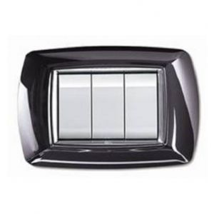 PLACCA LIFE 3P METAL BLACK