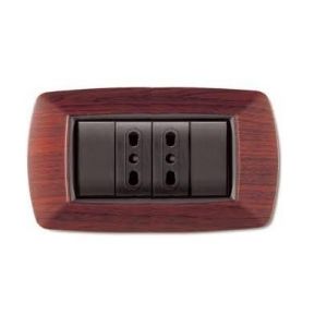 PLACCA LIFE 4P LEGNO SCURO