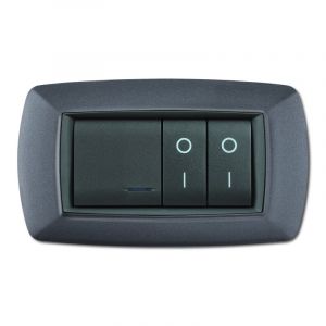 PLACCA LIFE 4P VULC.GRIGIO CHIARO