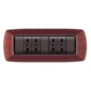 PLACCA LIFE 7P LEGNO SCURO