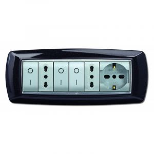 PLACCA LIFE 7P NERO GLITTERING