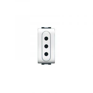 PRESA LIFE SICUREZZA 2P+T 10A BIANCA