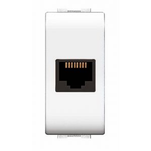 PRESA LIFE TELEFONICA RJ11 PLUG 6/4 BIANCO