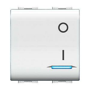DOPPIO TASTO LIFE BIPOLARE ILLUMIN. BIANCO