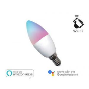 Lampadina Wi-FI RGB+BIANCO CALDO E14 dimmerabile