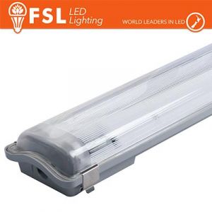 PLAFONIERA STAGNA PORTA TUBO(2 TUBI) T8 IP65 - 150CM