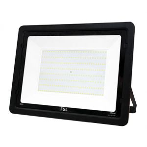 FARO PER ESTERNI 200W 4000K - IP65 - CORNICE NERA