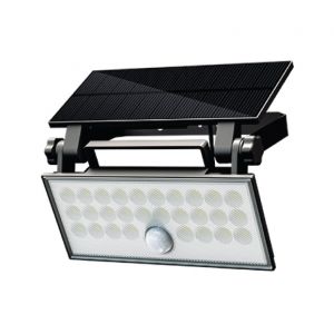 FARO DA ESTERNO SOLARE CON SENSORE DI MOV. - 60W 6500K NERO