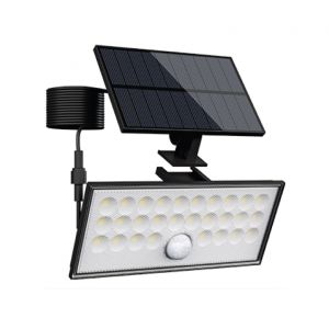 FARO DA ESTERNO SOLARE CON SENSORE DI MOV. 60W - NERO