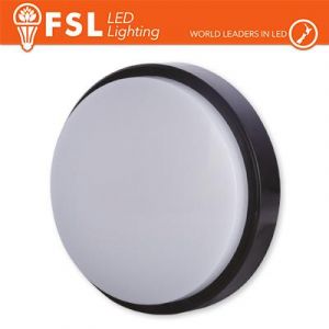 PLAFONIERA LED ROTONDA NERA 15W 4000K IP54