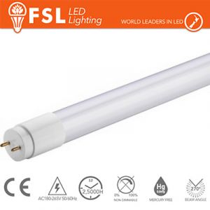 T8 LED Tubo Vetro - 9W 750LM 6500K G13 Size:28X602          