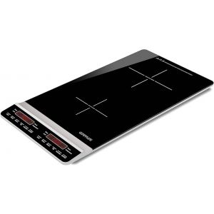 FORNELLO AD INDUZIONE DOPPIO SLIM VERTICALE - 3100W