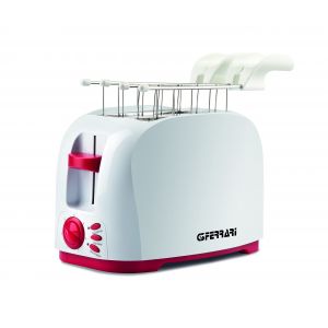 TOSTAPANE CON PINZE INOX - 800W - COLORE BIANCO