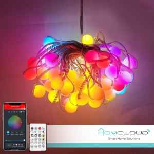 CATENA 66 SFERE LUMINOSE SMART - RGB-IC -WIFI + BLUETOOTH