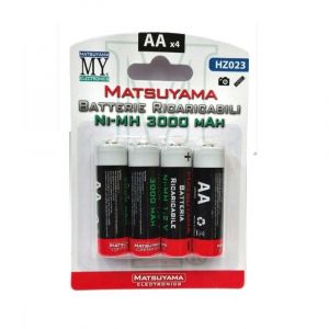 BATT.RICARIC.NI-MH AA 3000MAH B.4PCS