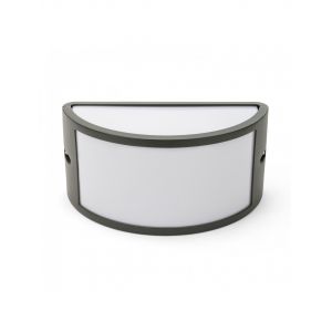 APPLIQUE E27 MEZZALUNA IP54 ANTRACITE