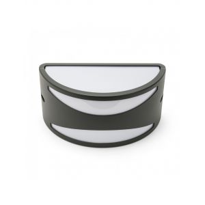 Applique E27 mezzaluna. IP54. Antracite.