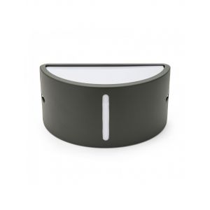 Applique E27 mezzaluna. IP54. Antracite.