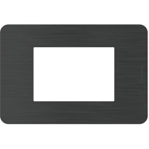 MATIXGO - PLACCA 3 POSTI BLACK NICKEL