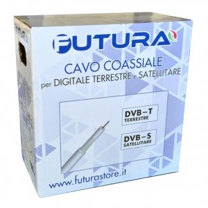 CAVO ANTENNA 5MM CCS BIANCO - 150MT - IN PULLBOX - FUTURA