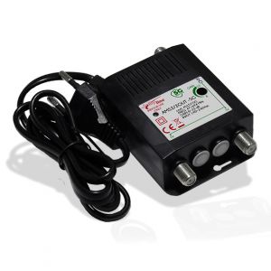 AMPLIF. DA INTER.UHF+VHF 20DB REGOL. - 2OUT - 5G