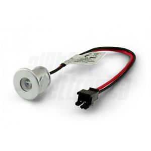 MINI SPOT LED 12V PLAS.SILVER ROSSO                         