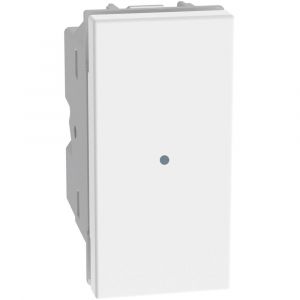 MATIXGO - PULSANTE 1P 10AX 1M ASSIALE BIANCO