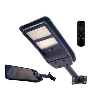 FARO SOLARE LED SENZA FILI CON SENSORI - PALO INCLUSO 30CM