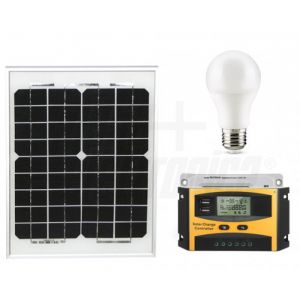 KIT FOTOVOLTAICO 10W 12V SENZA BATTERIA                     