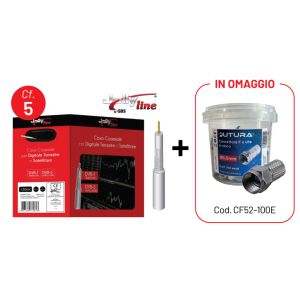 KIT CAVO COASSIALE + CONNETTORI OMAGGIO