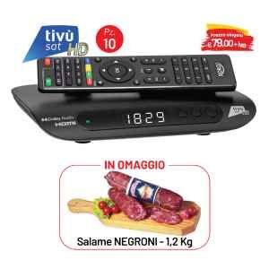 KIT 10 DECODER TIVUSAT + SALAME NEGRONI IN OMAGGIO
