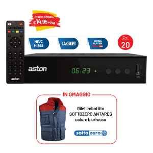 KIT 20 DECODER DTT + GILET IMBOTTITO IN OMAGGIO