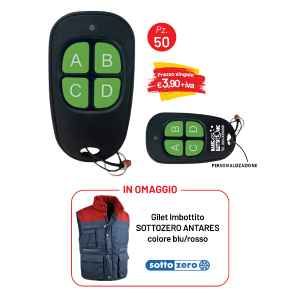 KIT 50 RADIOCOMANDI 4 CANALI + GILET IMBOTTITO IN OMAGGIO