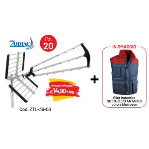 KIT 20 ANTENNE UHF ZODIAC+ GILET IMBOTTITO IN OMAGGIO